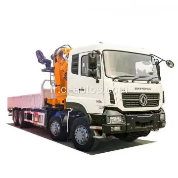 Dongfeng 8x4 12 roues camion de cargaison avec Xugong 16ton Knuckle Crane